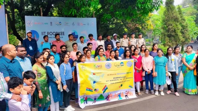 IIT Roorkee celebrates Yuva Sangam-II: Youth from Telangana reaches IIT Roorkee campus, Uttrakhand