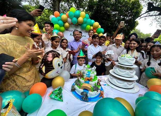 National Zoological Park celebrates the first birthday of white tigress SITA’s twin cubs, Avni and Vyom