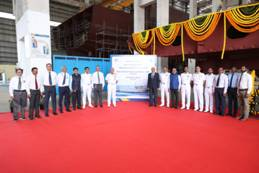 Keel Laying Ceremony of 2nd Cadet Training Ship Held at Kattupalli Shipyard