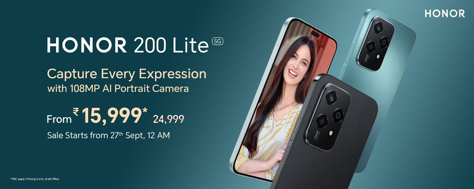 HONOR expands the HONOR 200 Series portfolio in the Indian market, brings flagship features to the mid-range segment with the HONOR 200 Lite 5G